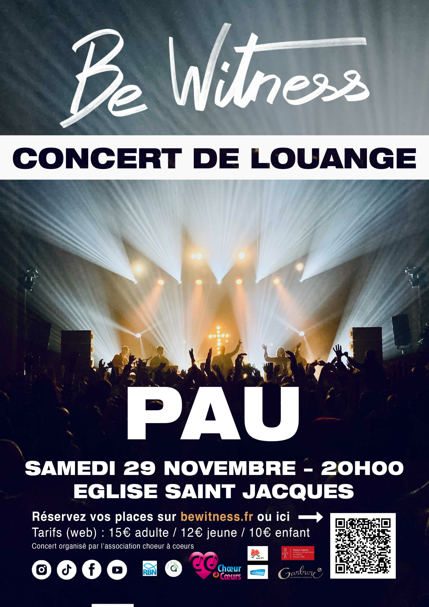concert louange pau 29 novembre 2025 be witness